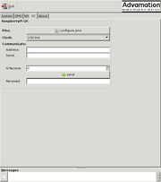 GUI, Raspberry Pi I2C